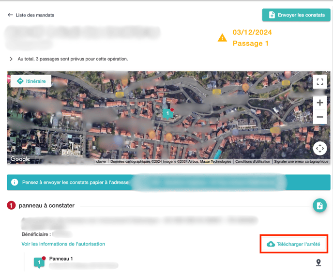 Arrêté plateforme